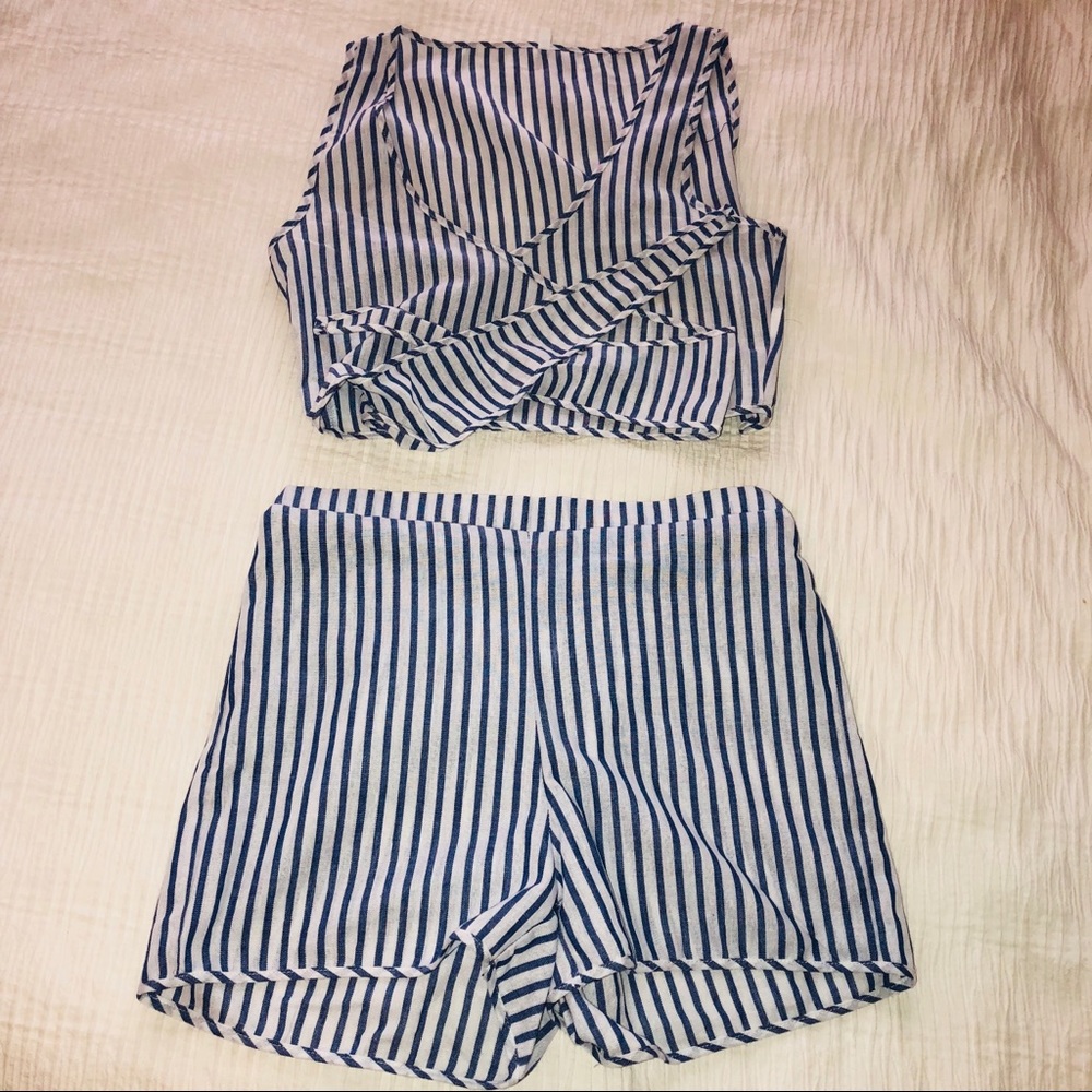 Striped Two Piece Outfit